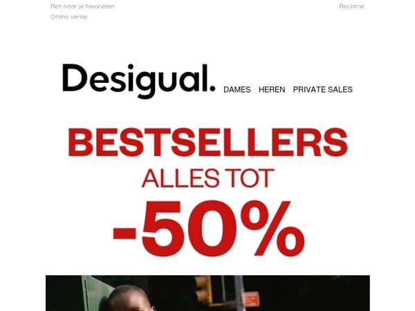 BESTSELLERS tot -50%