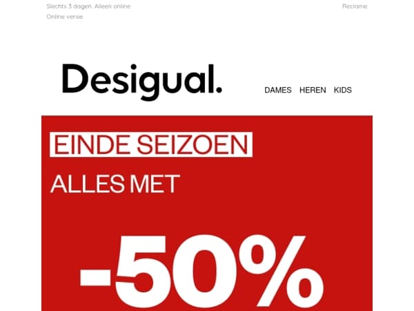 Alles met -50% en -60%