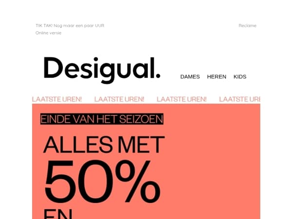 Profiteer van ALLES met 50% en 60% korting