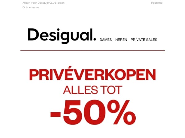 Tot -50% VANDAAG om 18u