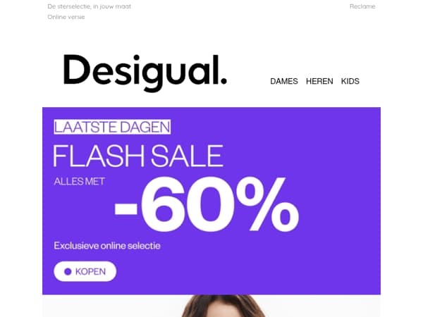 ALLES -60% Laatste dagen!