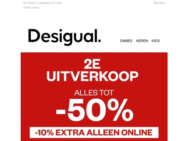 Client, je hebt -10% extra alleen online