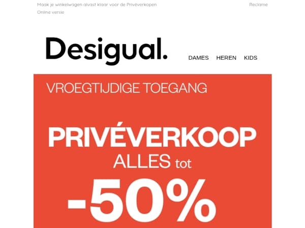 ALLES TOT -50% vanaf 18u