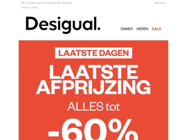 TOT -60%, wacht niet langer!