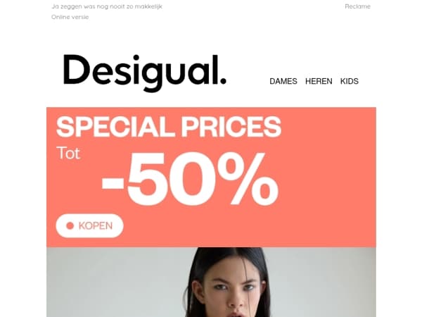 TOT -50% op Special Prices