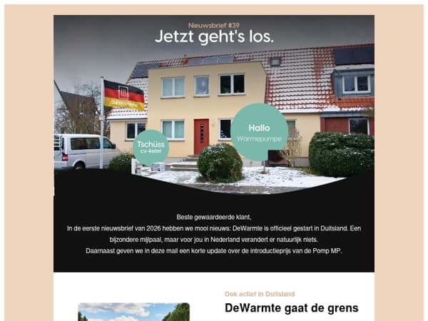 Profiteer nog van de Introductieprijs | DeWarmte ook naar Duitsland