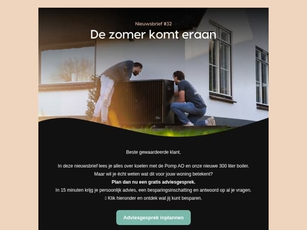 📰 Nieuwsbrief #32: Koelen in de zomer & 300 liter Pomp T
