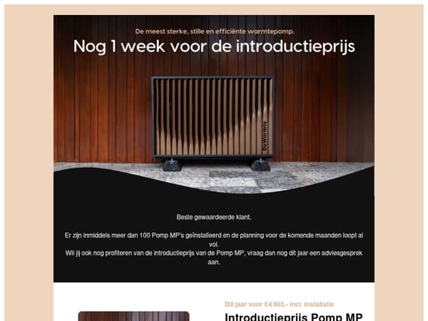 ⏰Profiteer nog 1 week van de introductieprijs