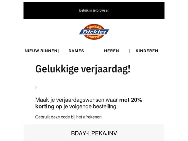 Gelukkige verjaardag! Pak je cadeau van ons maar uit