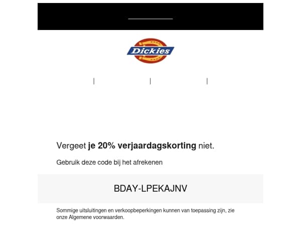 Je 20% korting verloopt binnenkort!