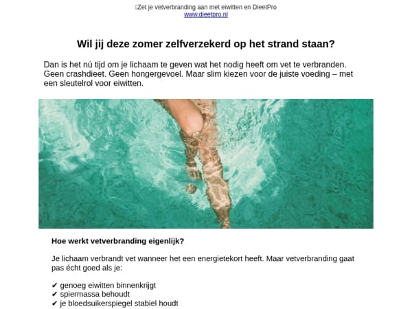 ✅ Versnel je vetverbranding vóór de zomer!