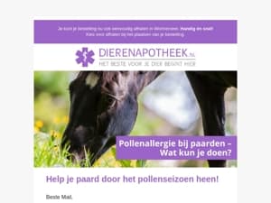 Help je paard door het pollenseizoen heen! 🐴🌾