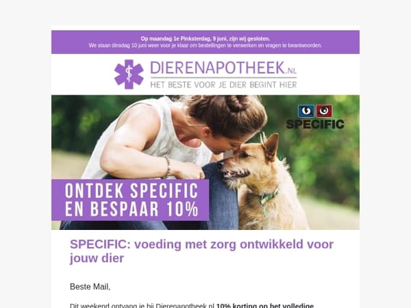 SPECIFIC nu shoppen met 10% korting! 🤩
