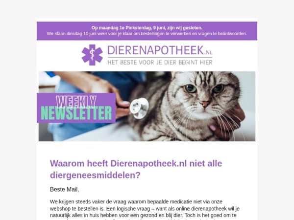 Diergeneesmiddelen: dit is waarom we niet álles verkopen 🐾