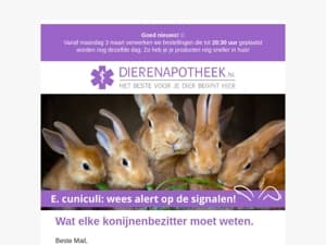 🚨🐰 Belangrijk voor konijnenbezitters: alles over E. cuniculi!
