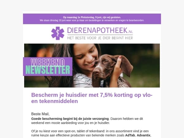 Vlo- en tekenmiddelen dit weekend extra voordelig! 🐶🐱