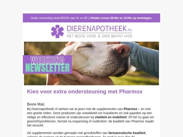 10% korting op Pharmox: dit weekend! 😀
