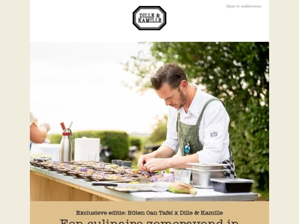 Je bent uitgenodigd voor Bûten Oan Tafel X Dille en Kamille