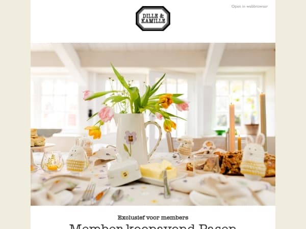 Uitnodiging member koopavond Pasen