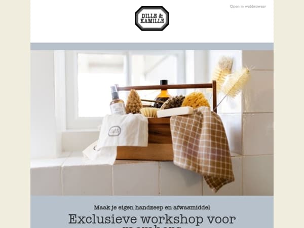 20 mei: exclusieve workshopavond voor members