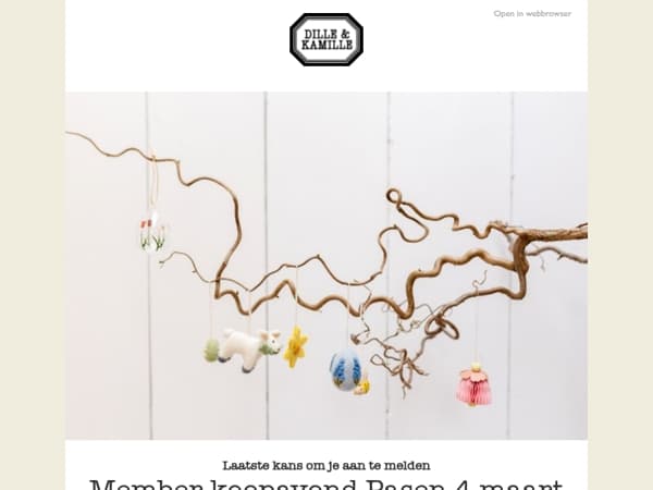 Meld je aan voor de member koopavond Pasen