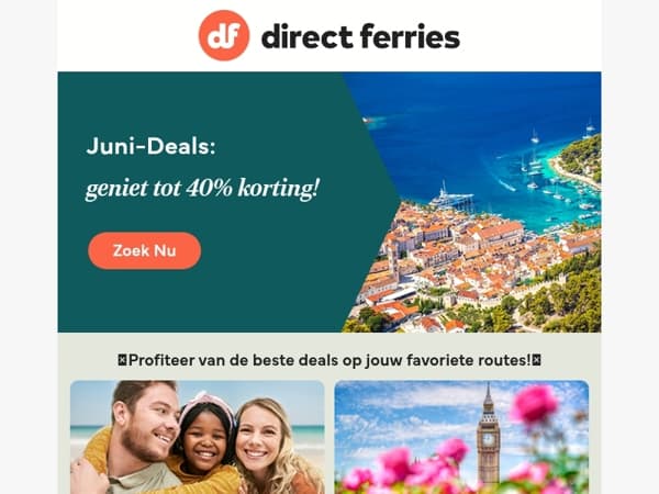 Juni-Deals: geniet tot 40% korting!