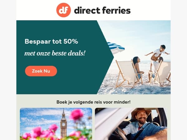 Bespaar tot 50% met onze beste deals!