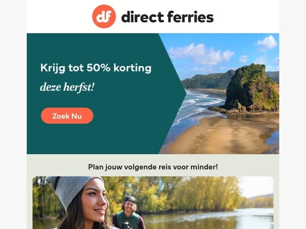 Krijg tot 50% korting deze herfst!