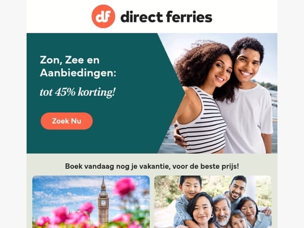 Zon, Zee en Aanbiedingen: tot 45% korting!