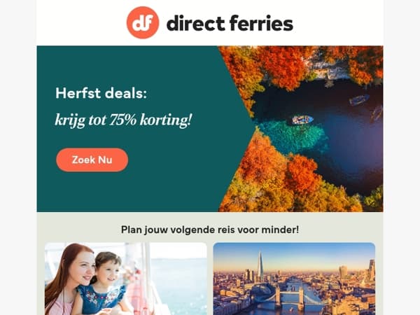 Herfst deals: krijg tot 75% korting!