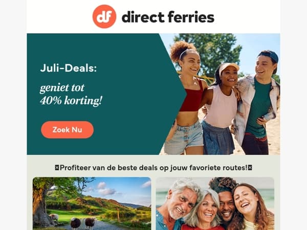 Juli-Deals: geniet tot 40% korting!