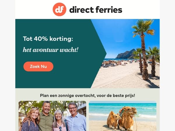 Tot 40% korting: het avontuur wacht!
