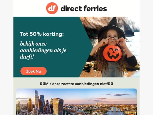 Tot 50% korting: bekijk onze aanbiedingen als je durft!