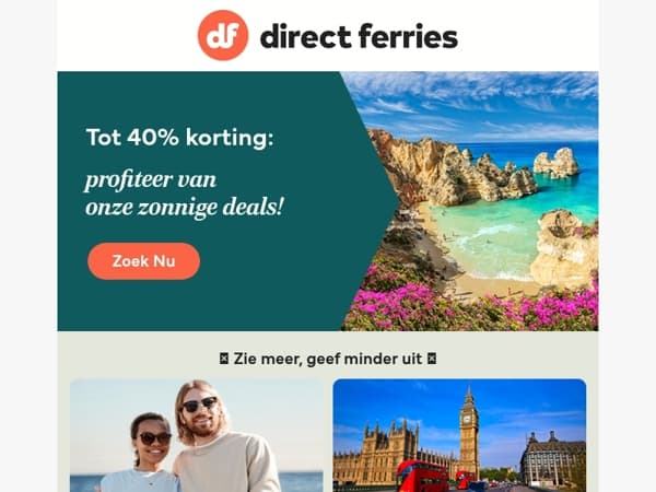 Tot 40% korting: profiteer van onze zonnige deals!