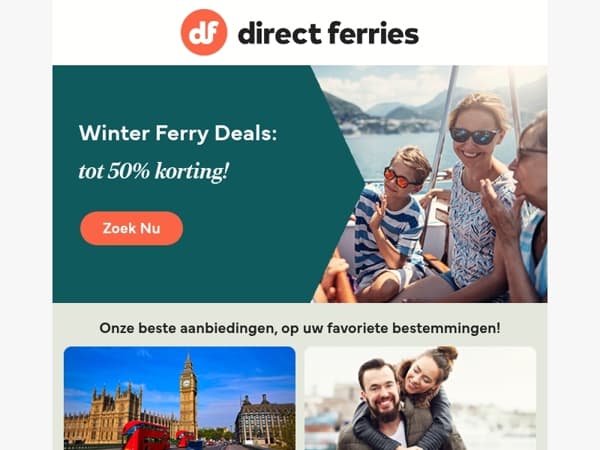 Winter Ferry Deals: tot 50% korting!