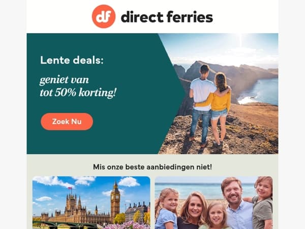 Boek van tevoren voor tot 50% korting!