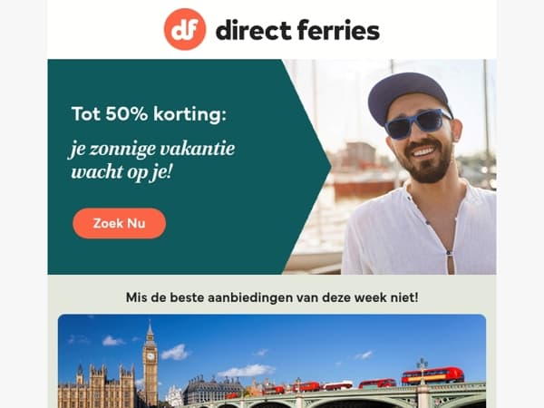 Tot 50% korting: je zonnige vakantie wacht op je!