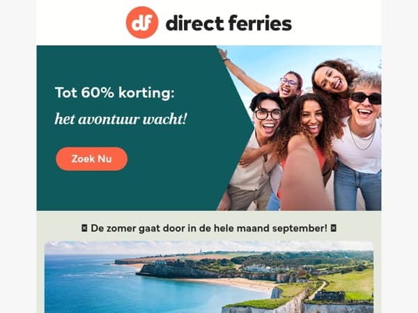 Tot 60% korting: het avontuur wacht!