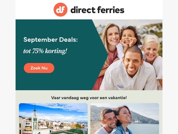 September Deals: tot 75% korting!
