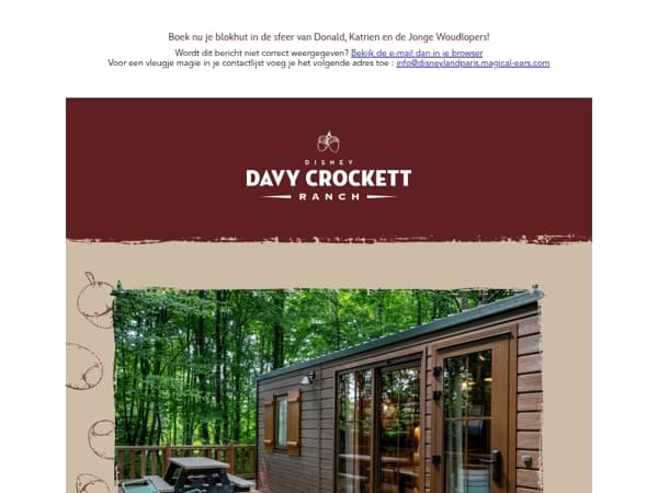 Nieuwe blokhutten in Disney Davy Crockett Ranch 🍂