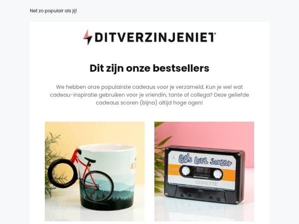 Dit zijn onze bestsellers en dus perfect als cadeautje! 😏