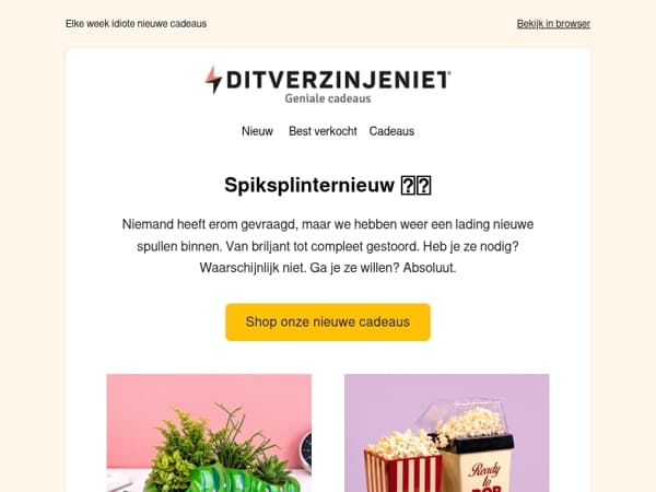 Niemand vroeg erom. Toch hebben we het. 🤷