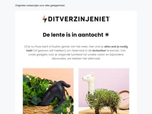 Lentekriebels bij Ditverzinjeniet🌻