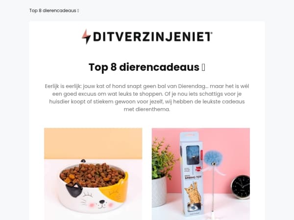 Dierendag = excuus voor cadeaus 😏