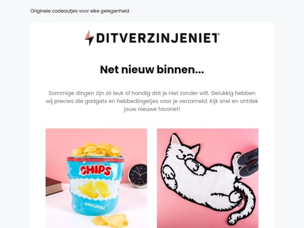 Ontdek onze nieuwe cadeaus! 🥰