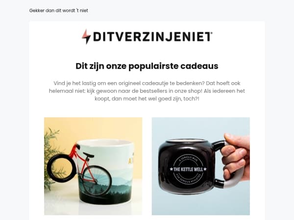 De populairste cadeaus van dit moment 😃