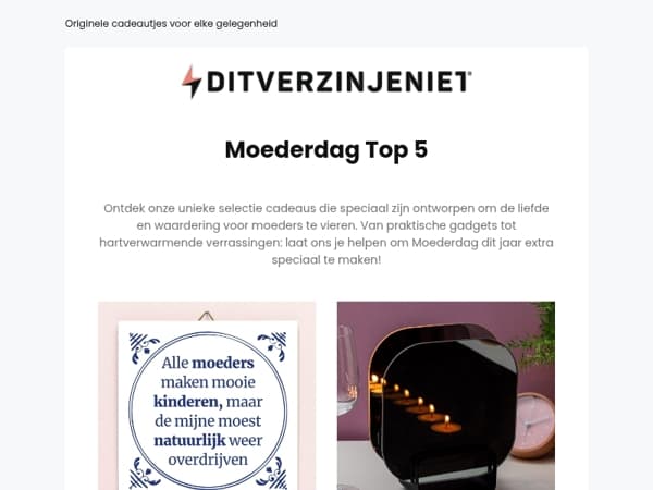 Onze Moederdag Top 5🎁