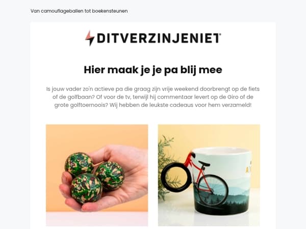 Lekker op de fiets of golfbaan: de leukste cadeaus voor je pa 🏌️‍♂️