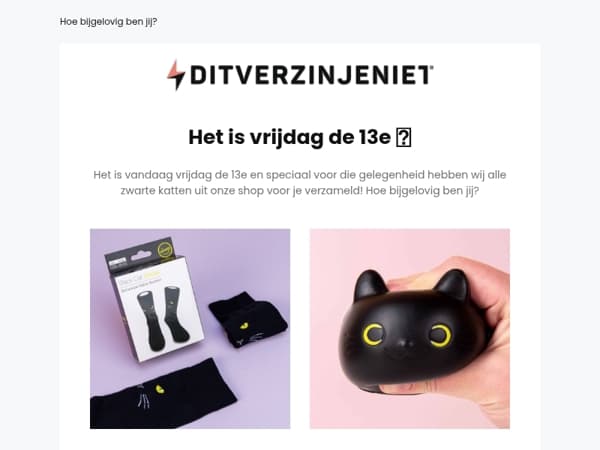 Het is vrijdag de 13e 🖤