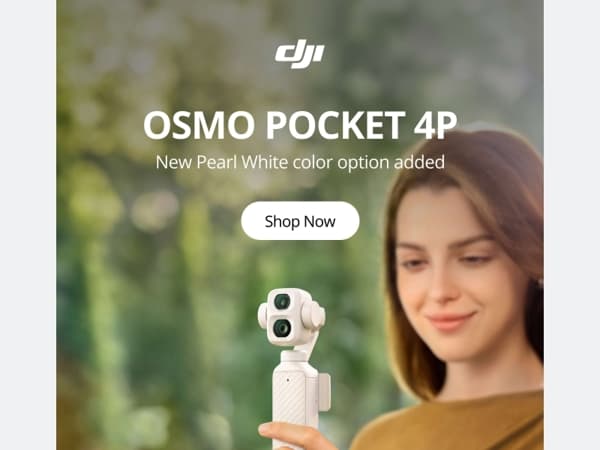 New Color Launch: Osmo Pocket 4P Pearl White